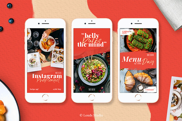 Bistro & Cafe Instagram Stories in Instagram Templates - product preview 1