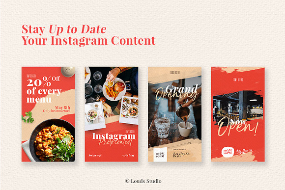 Bistro & Cafe Instagram Stories in Instagram Templates - product preview 5