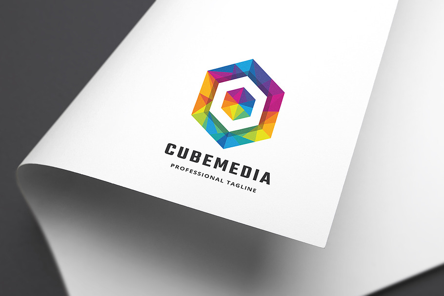 Cube Media Logo in Logo Templates - product preview 8