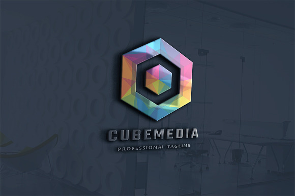 Cube Media Logo in Logo Templates - product preview 1