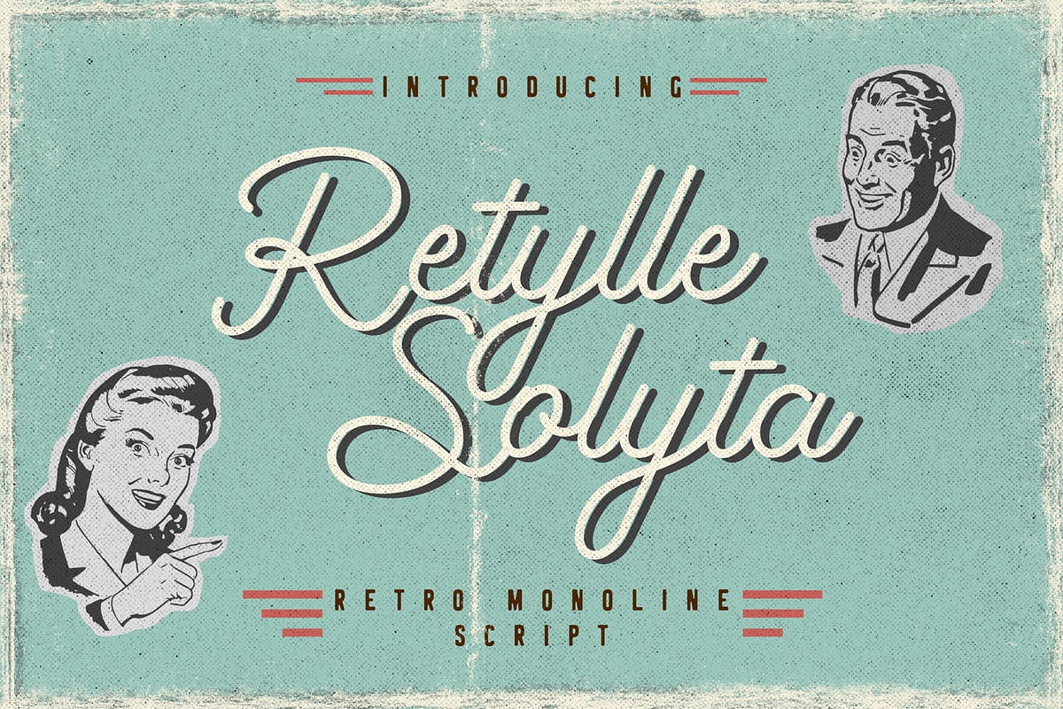 Retylle Solyta Monoline in Script Fonts - product preview 8