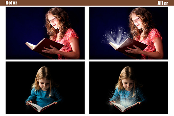 15 magic shine book photo overlays in Add-Ons - product preview 2