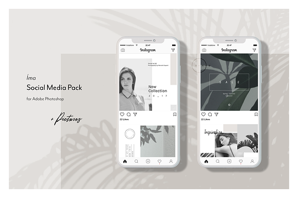 Lifestyle Social Media Pack • Íma in Instagram Templates - product preview 4
