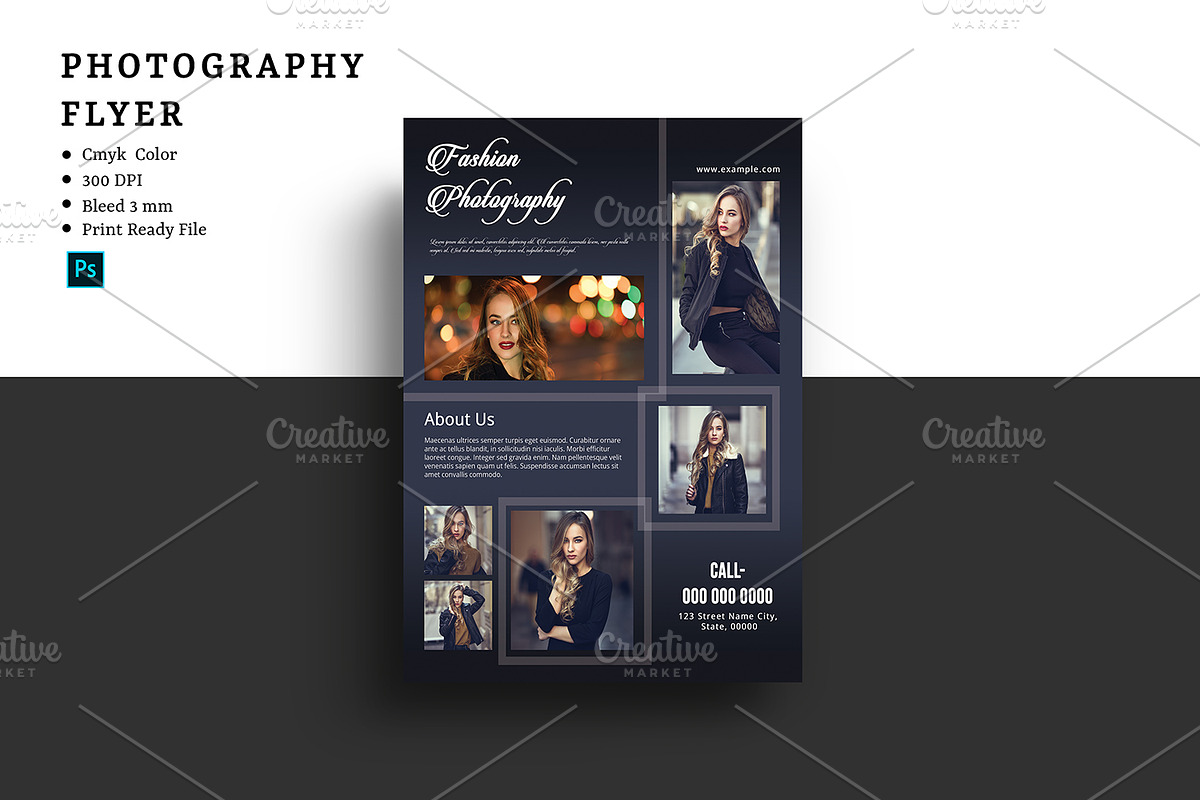 Photography Flyer V1045 in Flyer Templates - product preview 8