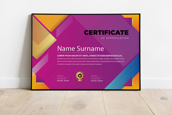 Abstract Certificate Design Template in Stationery Templates - product preview 2