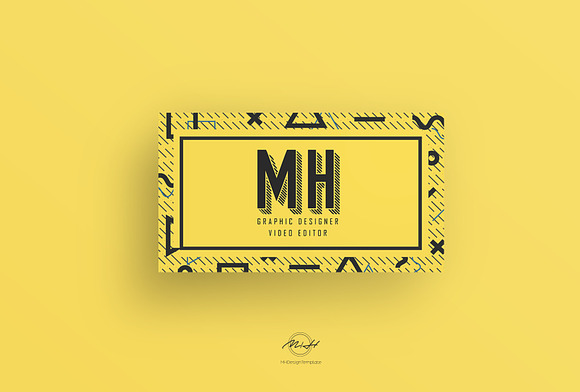Retro Bussiness Card Template in Business Card Templates - product preview 1