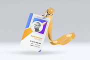 Colorful Id Card Design Template
