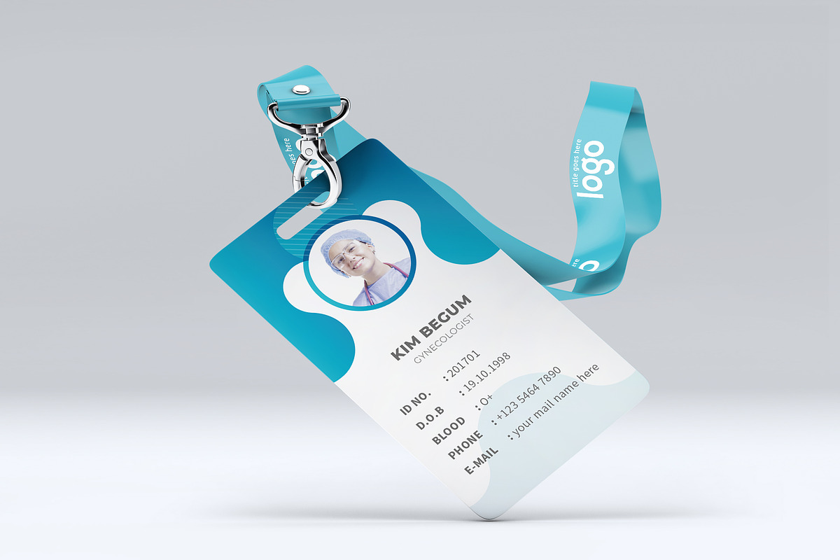 Medical Staff ID Card Design in Stationery Templates - product preview 8