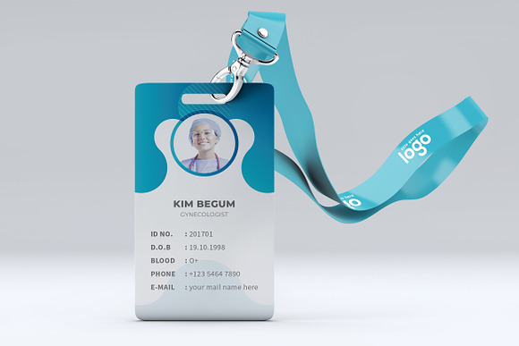 Medical Staff ID Card Design in Stationery Templates - product preview 6