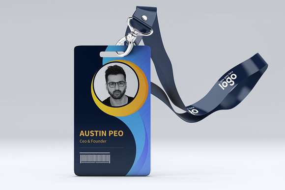 Creative ID Card Design Template in Stationery Templates - product preview 7