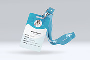 Modern Office Staff ID Card Design