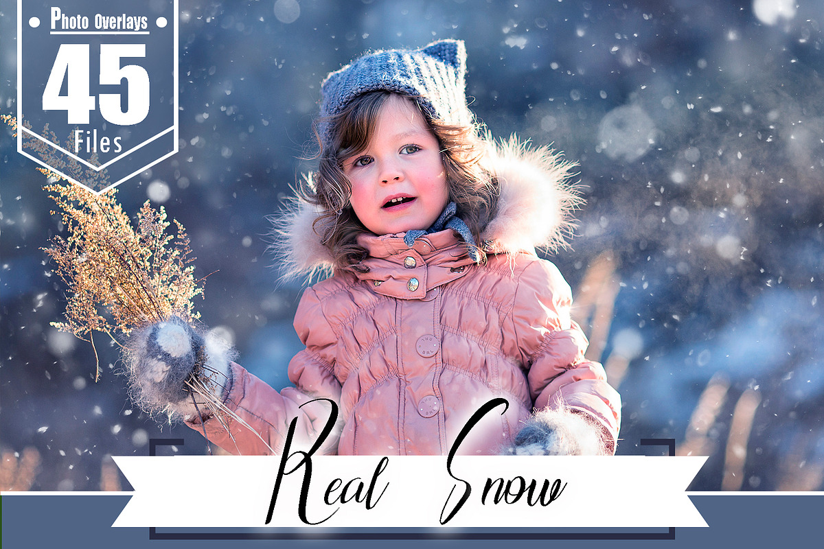 45 Real snow Photoshop overlays in Add-Ons - product preview 8