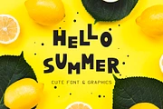 Summer Font and Lemons Pack