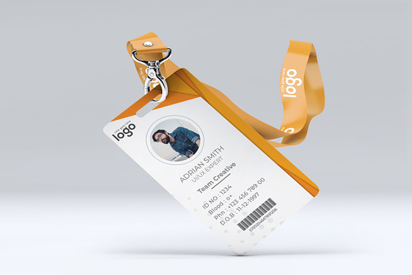 ID Card Template Design Template in Stationery Templates - product preview 2