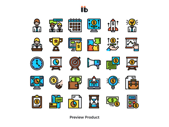 30 Entrepreneur (business startup) in Business Icons - product preview 1