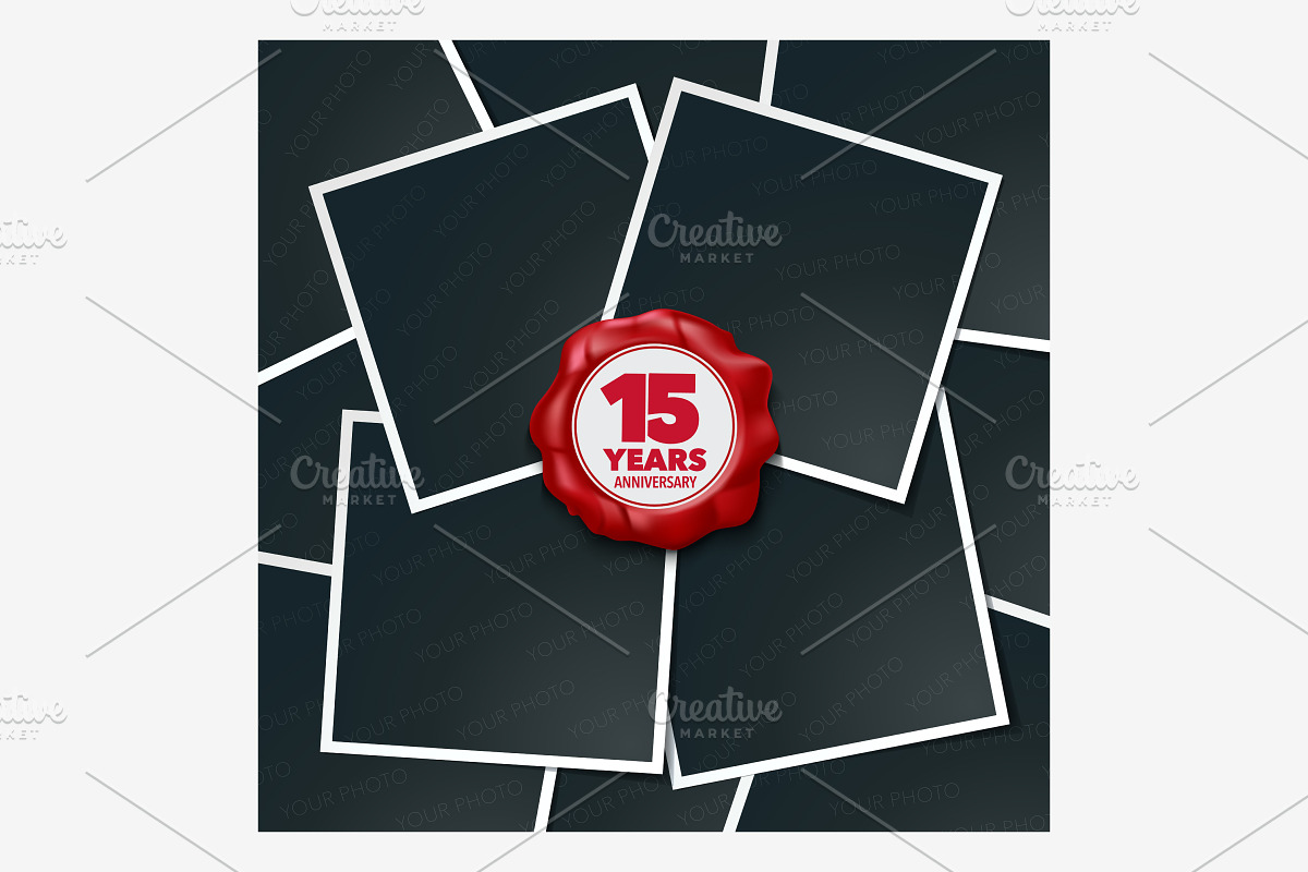 15 years anniversary vector design in Illustrations - product preview 8