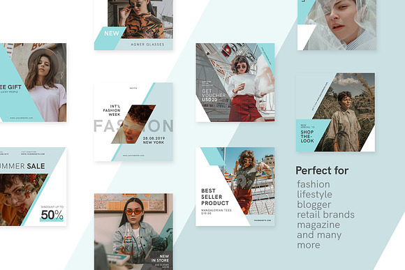 Fashionista Instagram Bundle in Instagram Templates - product preview 2