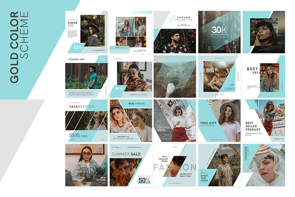 Fashionista Instagram Bundle in Instagram Templates - product preview 4