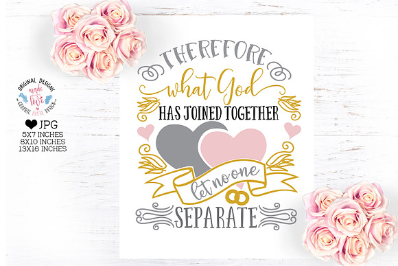 What God Has Joined Wedding Print in Illustrations - product preview 1