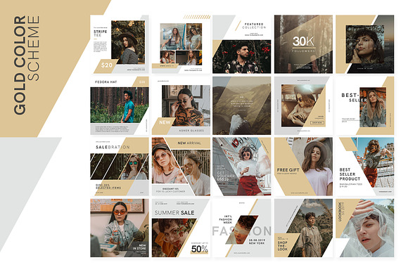 Fashionista Instagram Bundle in Instagram Templates - product preview 5