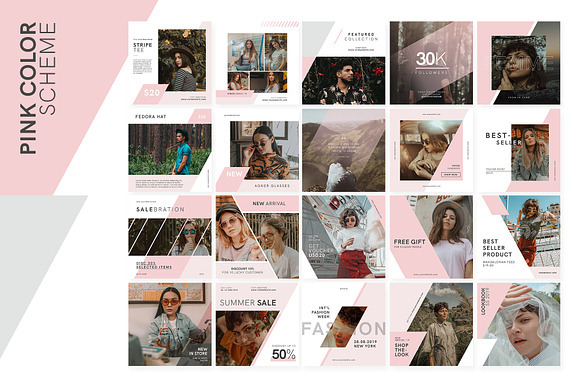 Fashionista Instagram Bundle in Instagram Templates - product preview 6