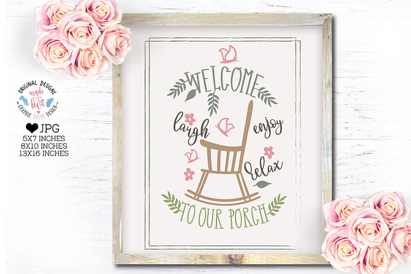 Welcome to Our Porch Printable