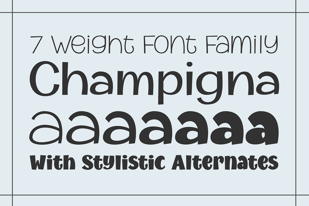 Champigna Comic Family in Display Fonts - product preview 8