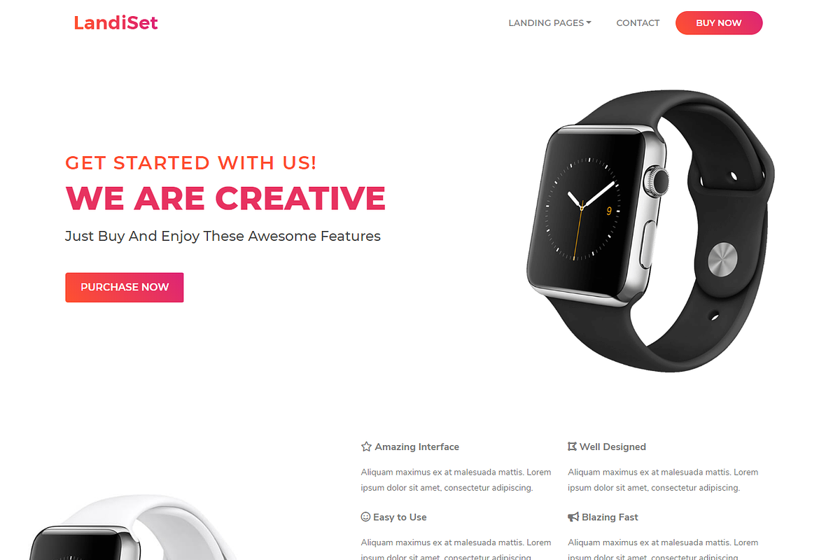 LandiSet - Landing pages Multipupose in HTML/CSS Themes - product preview 8