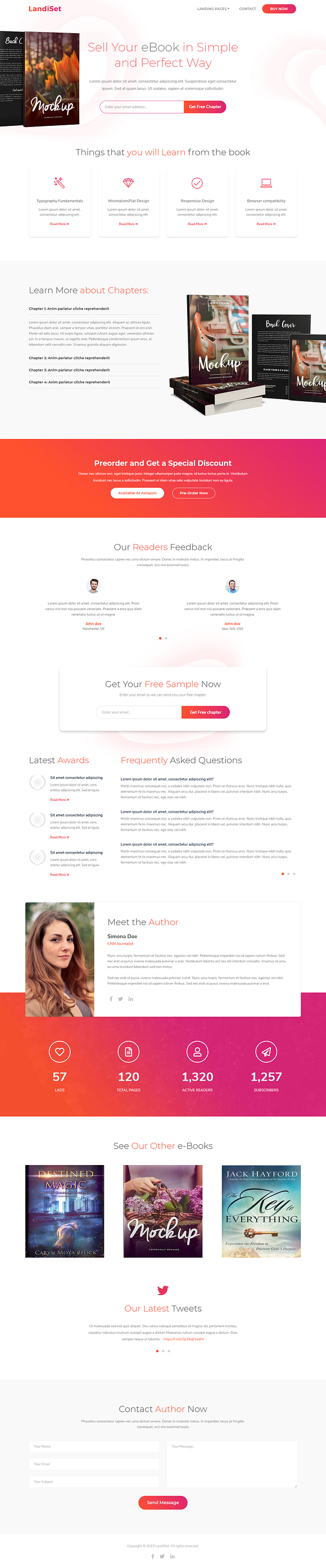 LandiSet - Landing pages Multipupose in HTML/CSS Themes - product preview 2