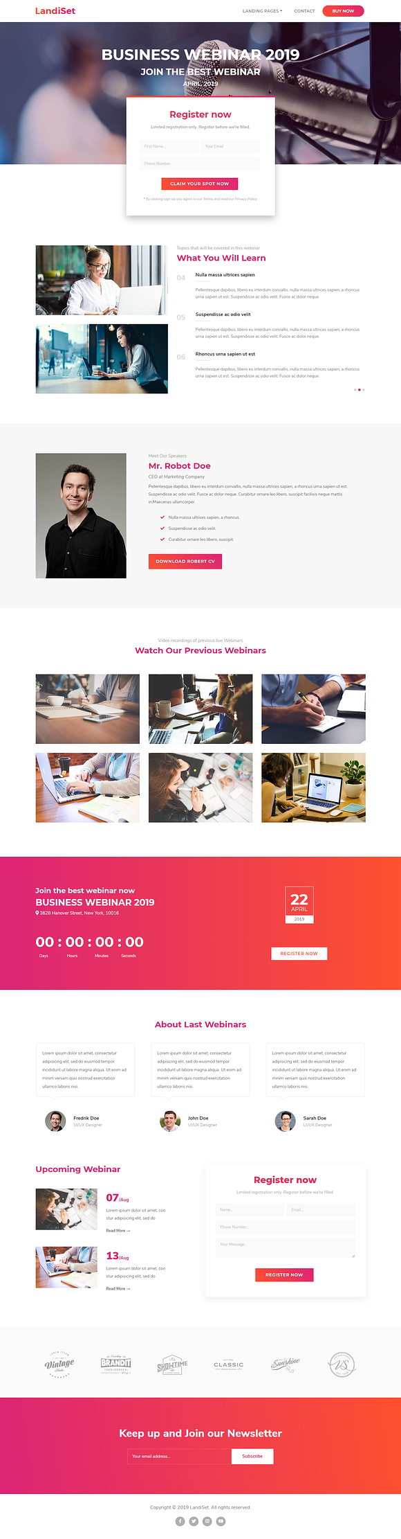 LandiSet - Landing pages Multipupose in HTML/CSS Themes - product preview 5