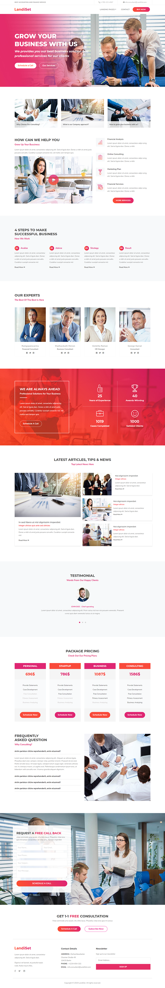 LandiSet - Landing pages Multipupose in HTML/CSS Themes - product preview 6