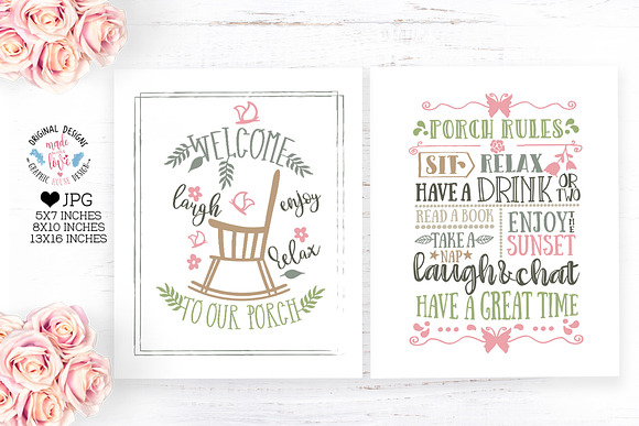 Porch Printables in Illustrations - product preview 1