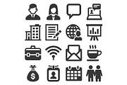 Office and Business Icons Set on