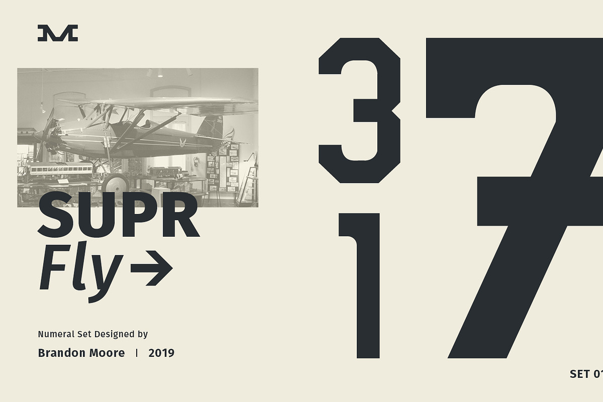 SUPR Fly Numeral Set in Display Fonts - product preview 8