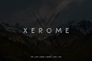 Xerome Display Typeface with Webfont