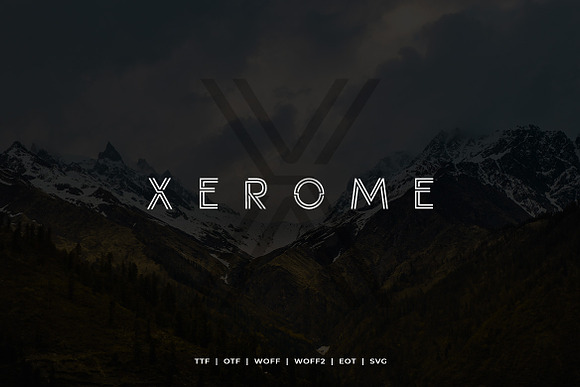 Xerome Display Typeface with Webfont in Sans-Serif Fonts - product preview 3