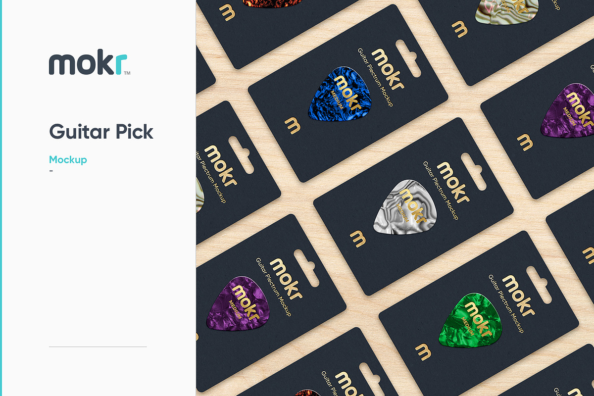 Guitar Pick Mockup in Product Mockups - product preview 8