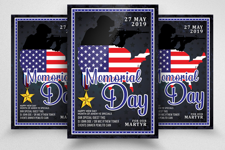 Memorial Day Flyer Template in Flyer Templates - product preview 8
