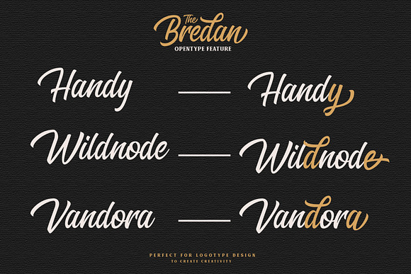 Bredan Script & Sans in Display Fonts - product preview 6