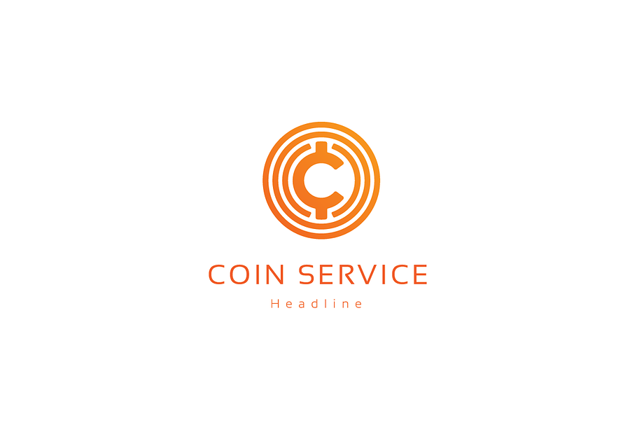 Coin Service Company Logo Creative Logo Templates Creative Market
