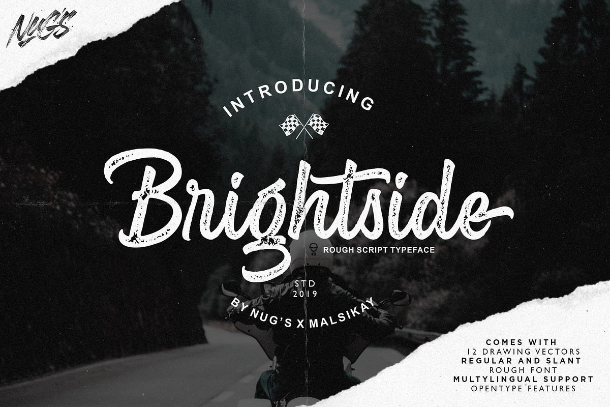 Brightside in Script Fonts - product preview 8