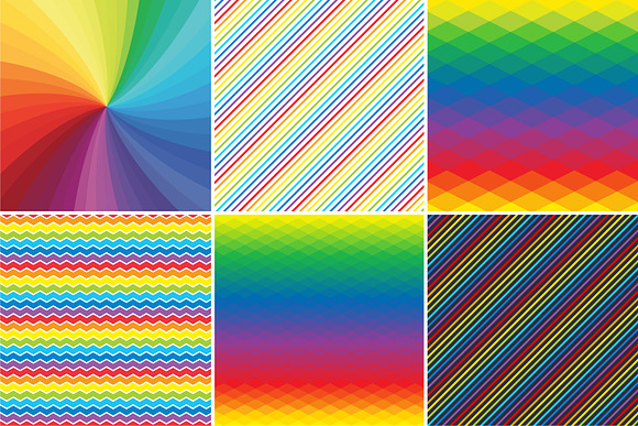 Rainbow backgrounds in Patterns - product preview 1