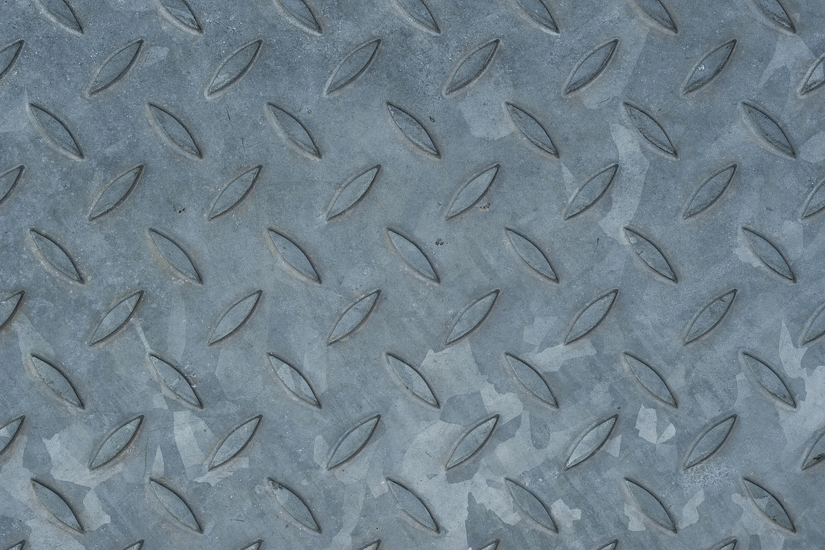 Galvanised metal floor plate texture in Textures - product preview 8