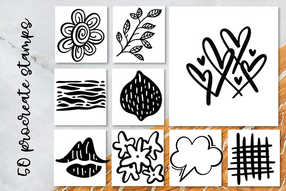 Procreate Stamp Brush Kit in Add-Ons - product preview 1