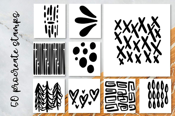 Procreate Stamp Brush Kit in Add-Ons - product preview 4