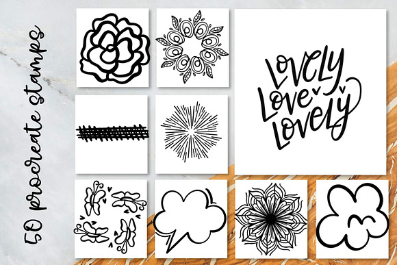 Procreate Stamp Brush Kit in Add-Ons - product preview 5