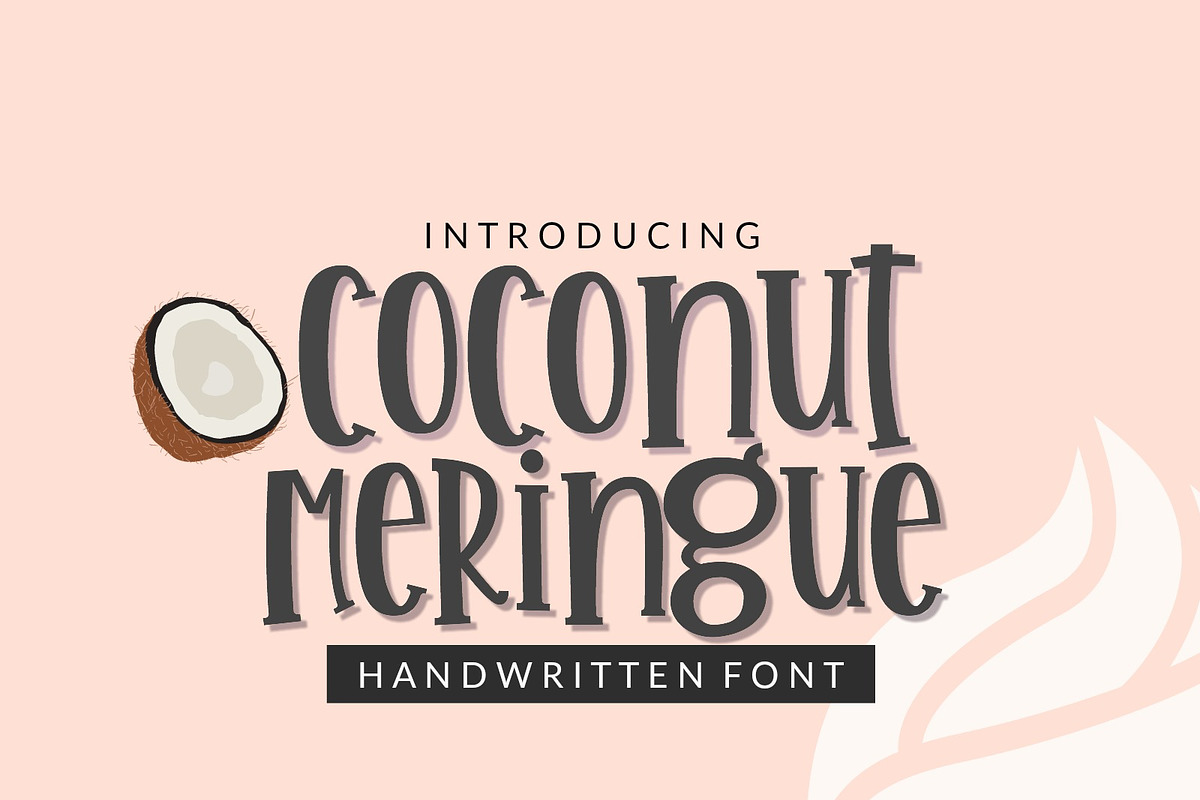 Coconut Meringue Handwritten Font in Display Fonts - product preview 8