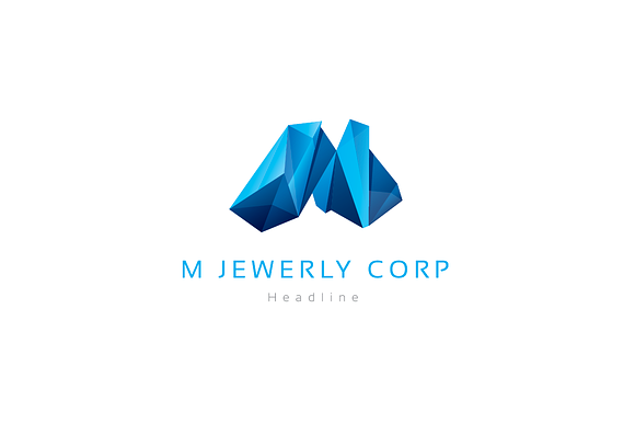 M Jewelry corporation logo. in Logo Templates - product preview 1
