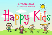 Happy Kids - Playful Font