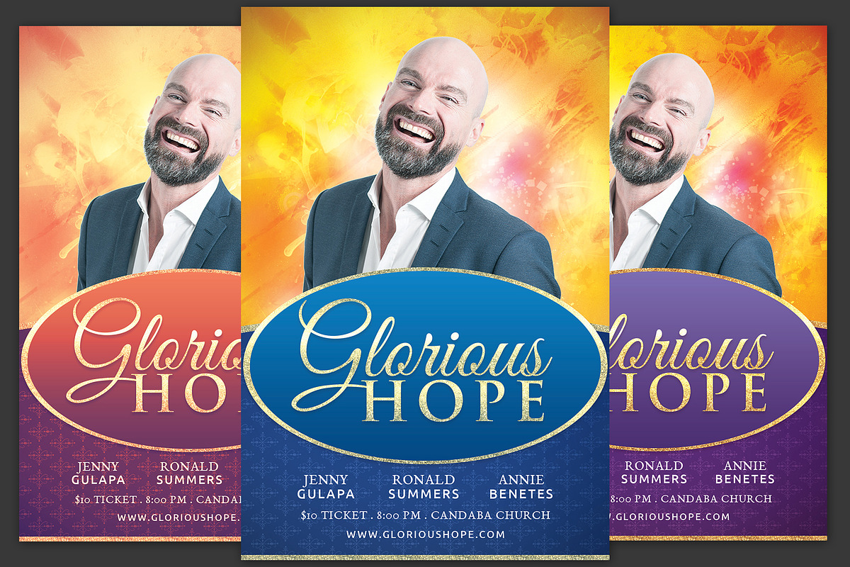Glorious Hope Church Flyer in Flyer Templates - product preview 8